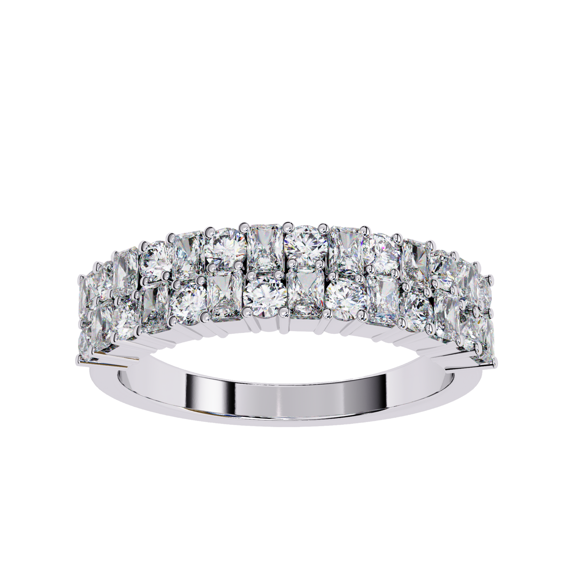 Radiant Elegance Diamond Band Carat Link Jewels