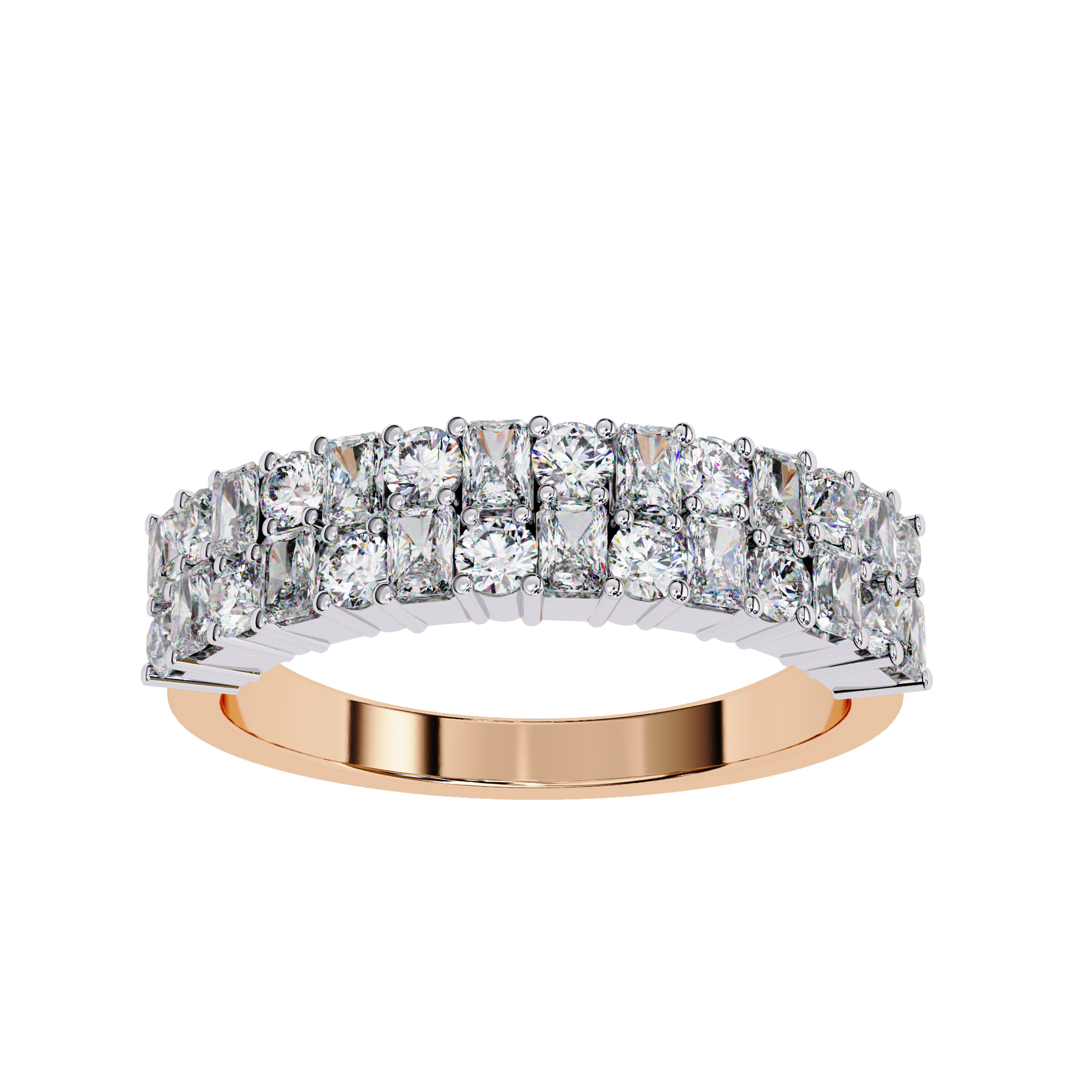 Radiant Elegance Diamond Band Carat Link Jewels