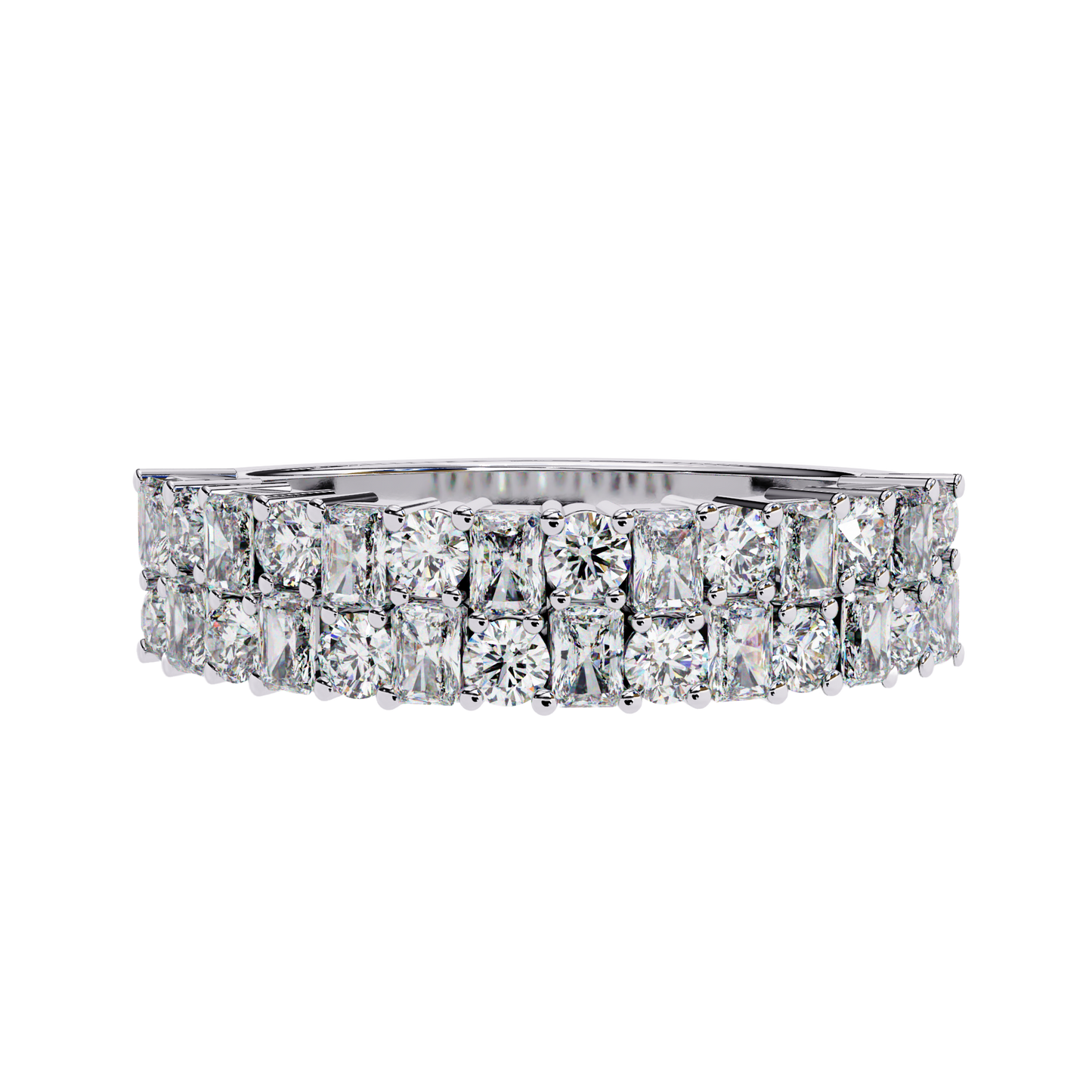 Radiant Elegance Diamond Band Carat Link Jewels