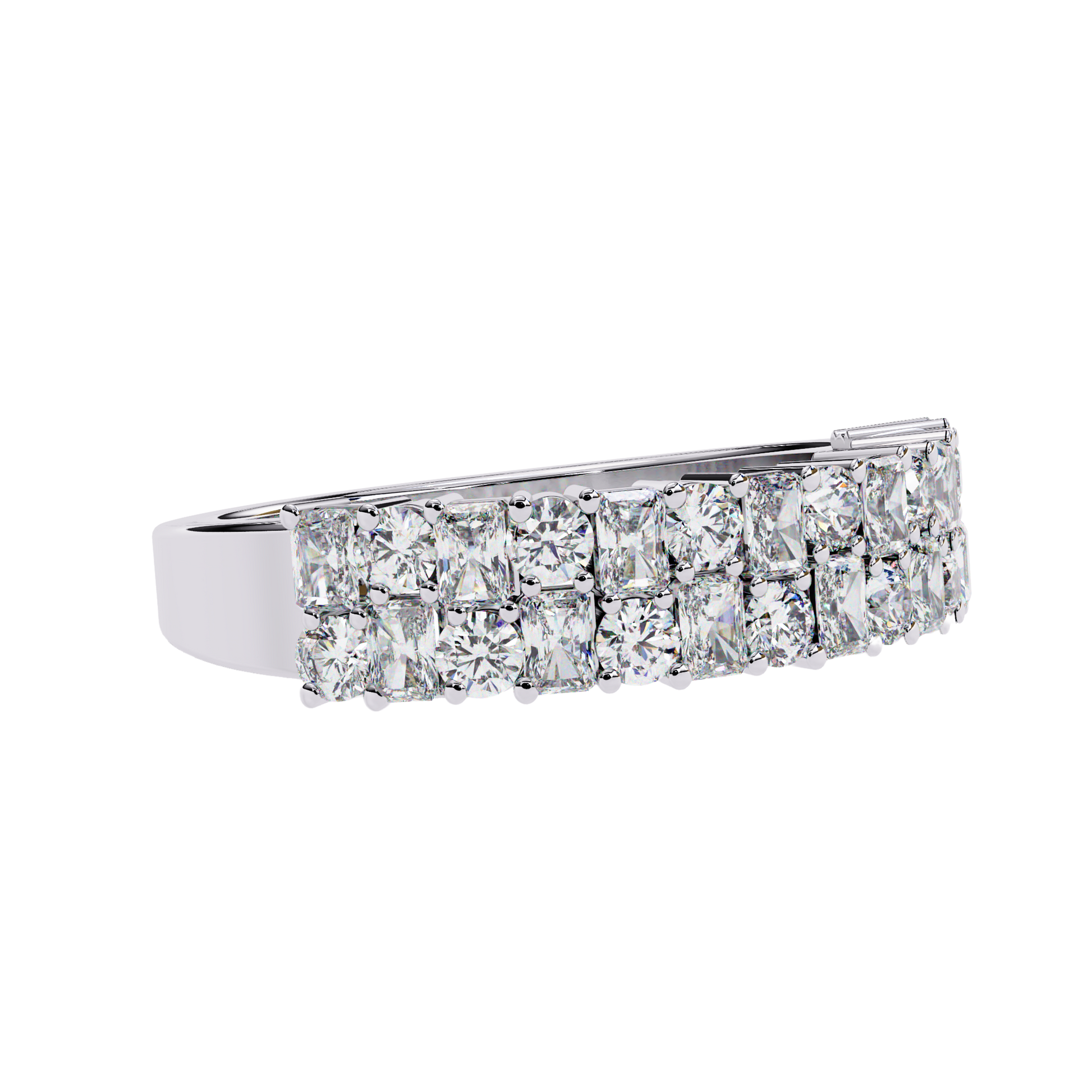 Radiant Elegance Diamond Band Carat Link Jewels