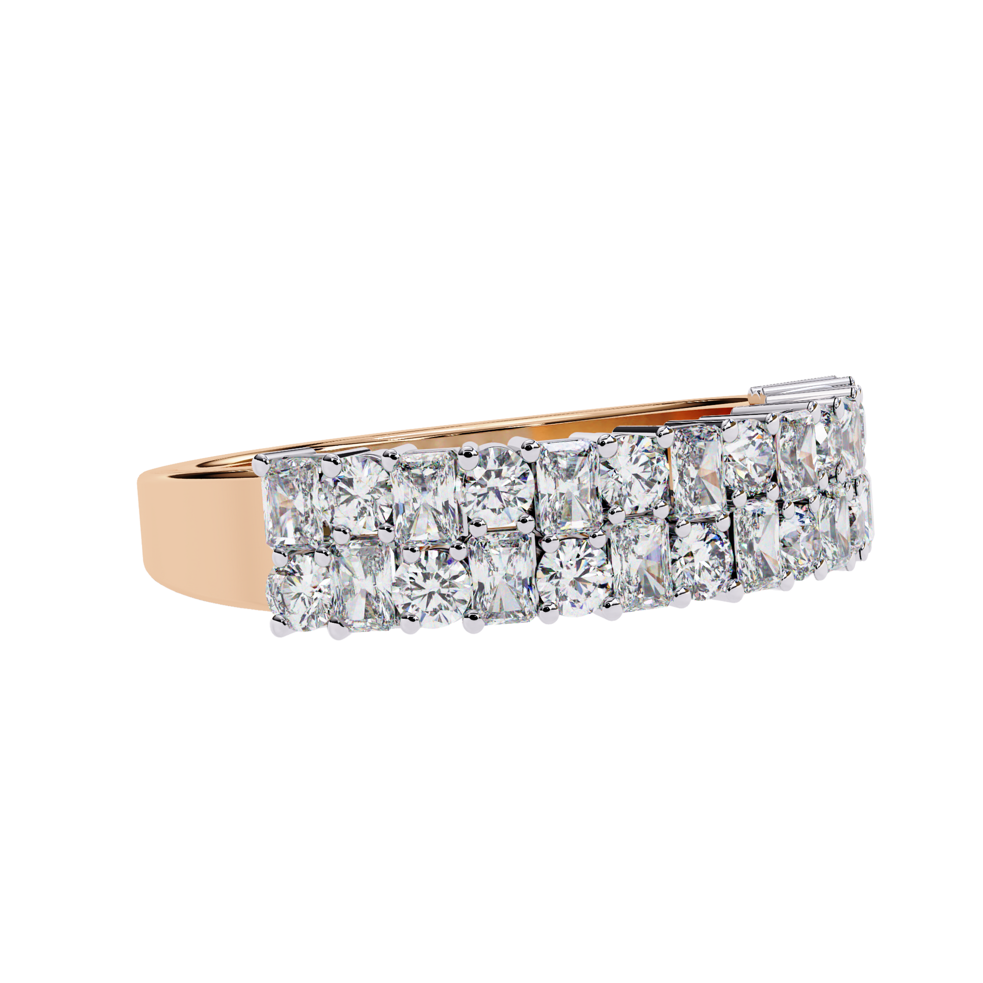 Radiant Elegance Diamond Band Carat Link Jewels