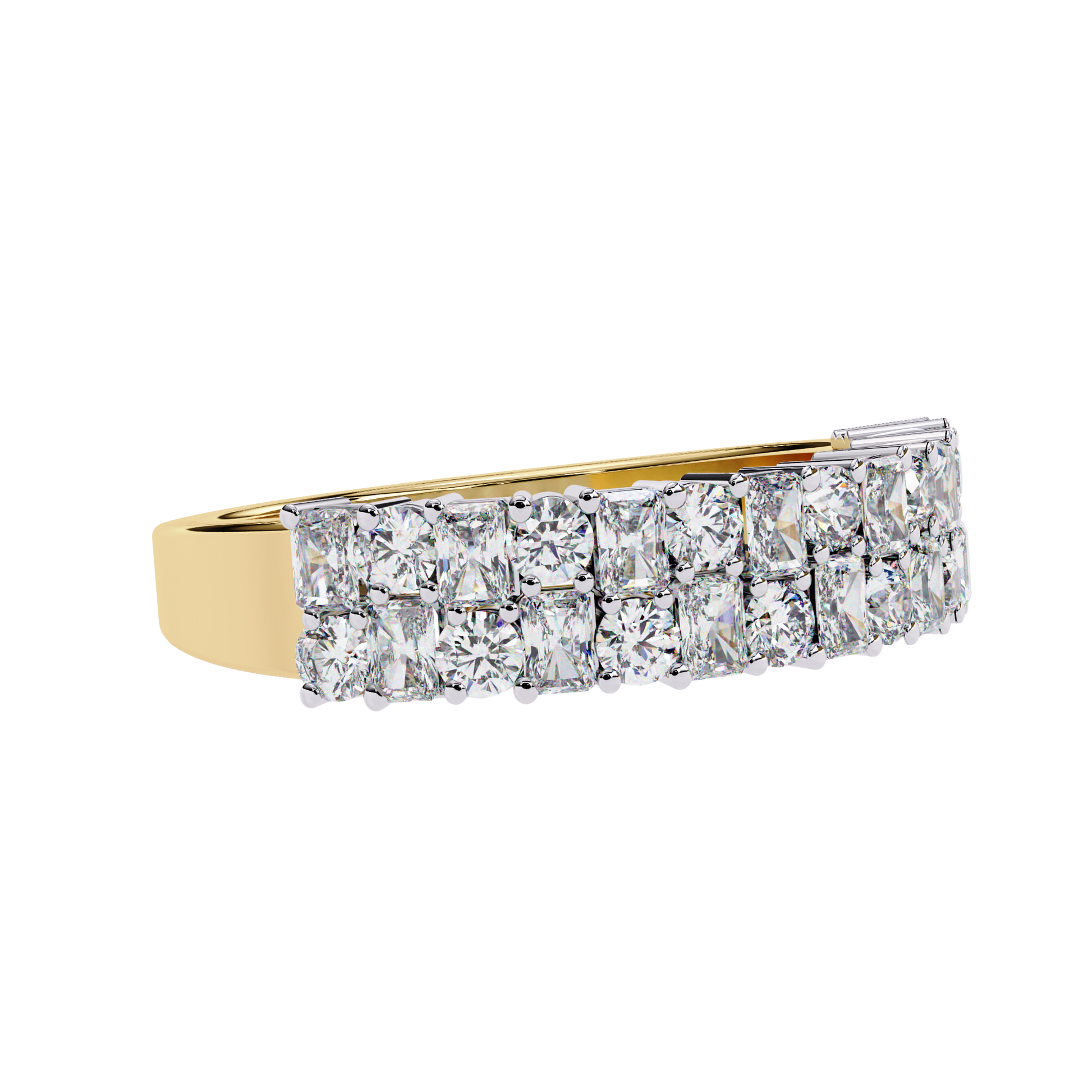 Radiant Elegance Diamond Band Carat Link Jewels