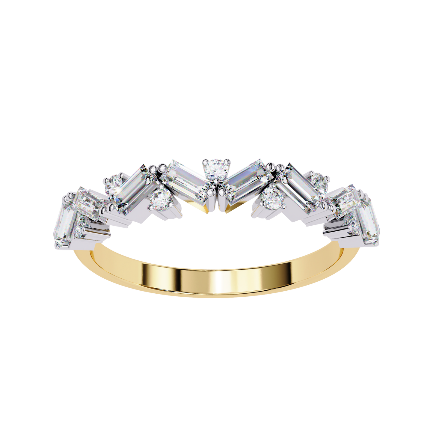 Starlight Baguette Diamond Band Carat Link Jewels