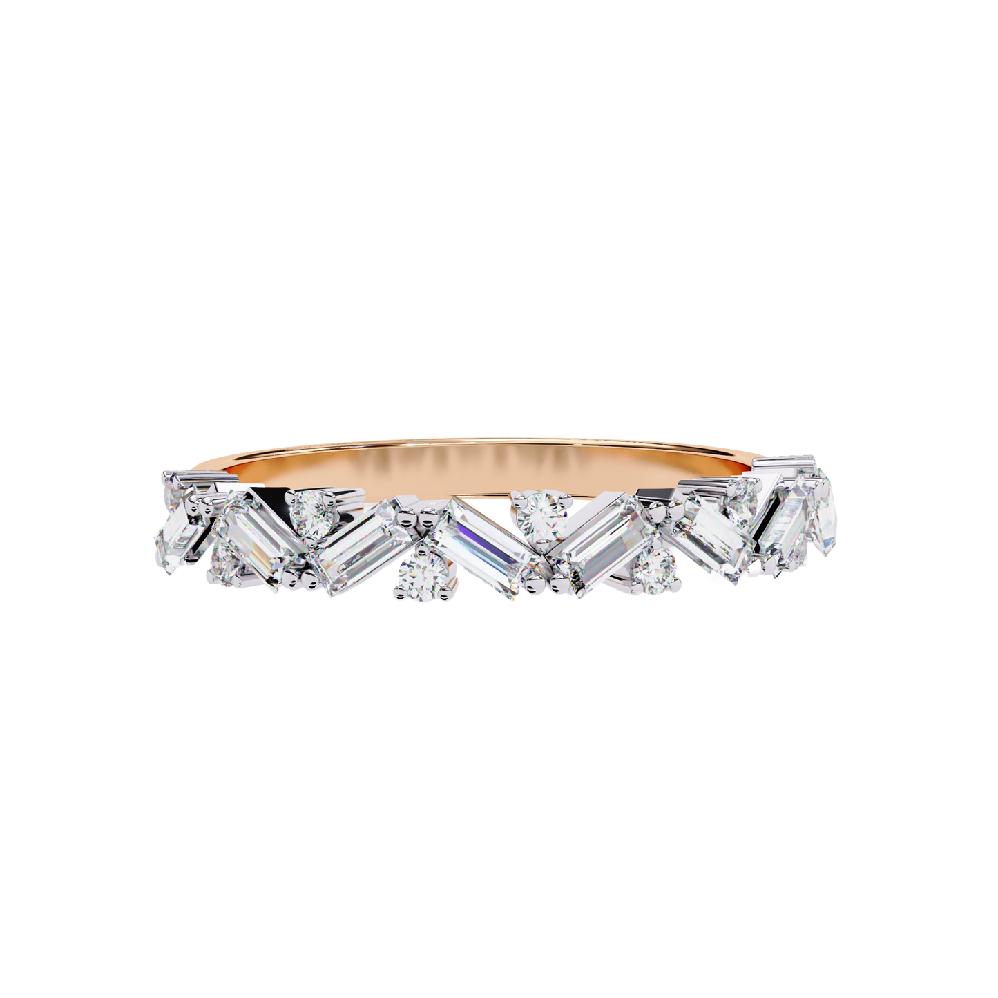 Starlight Baguette Diamond Band Carat Link Jewels