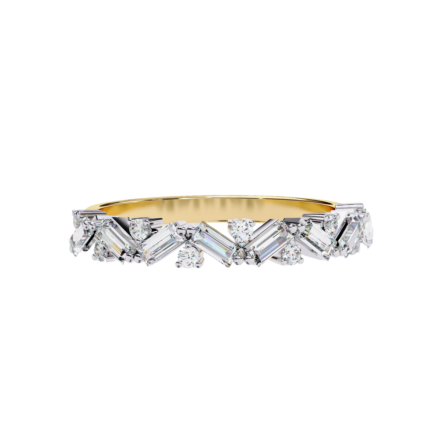 Starlight Baguette Diamond Band Carat Link Jewels