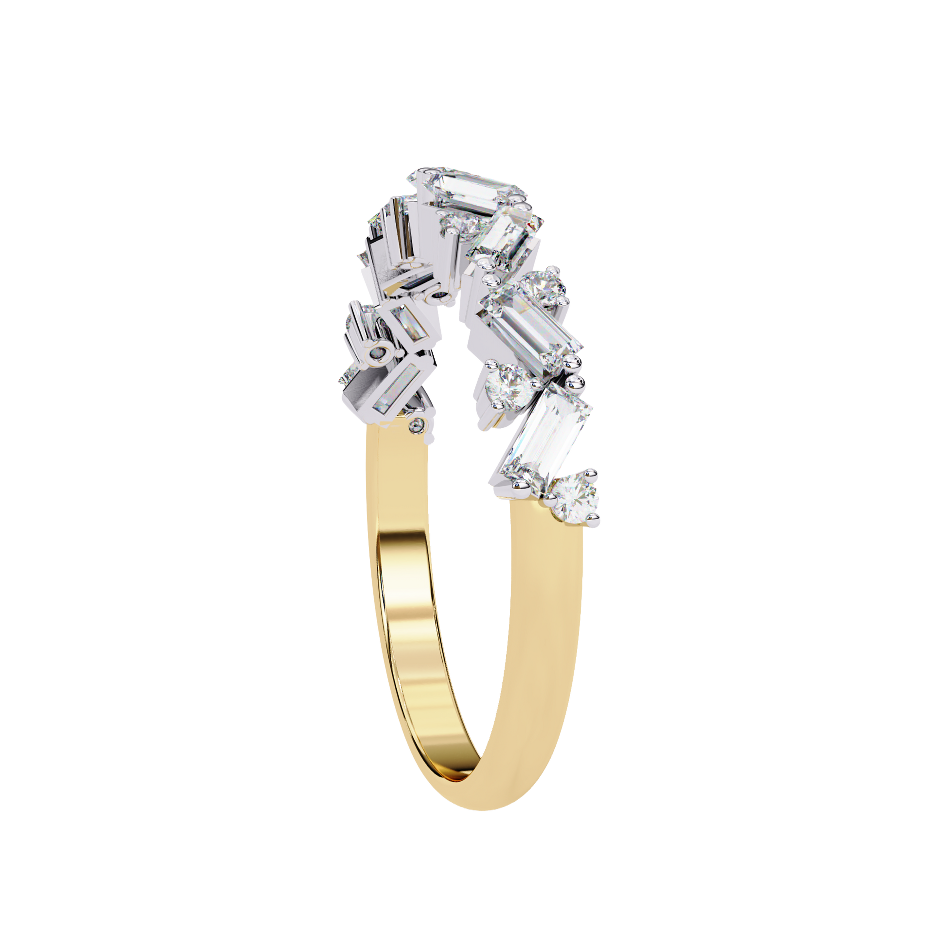 Starlight Baguette Diamond Band Carat Link Jewels