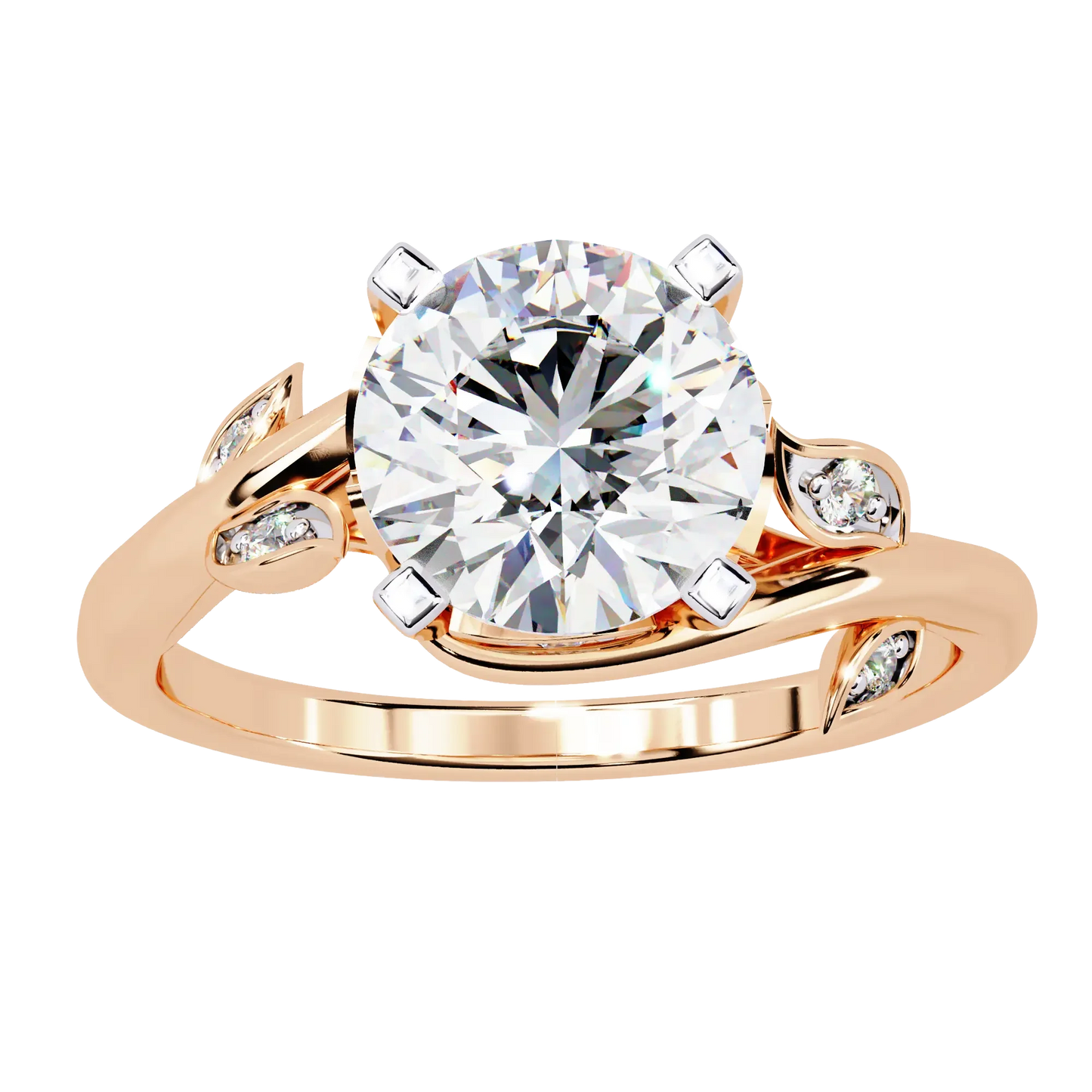 Nature-Inspired Solitaire Diamond Ring Carat Link Jewels