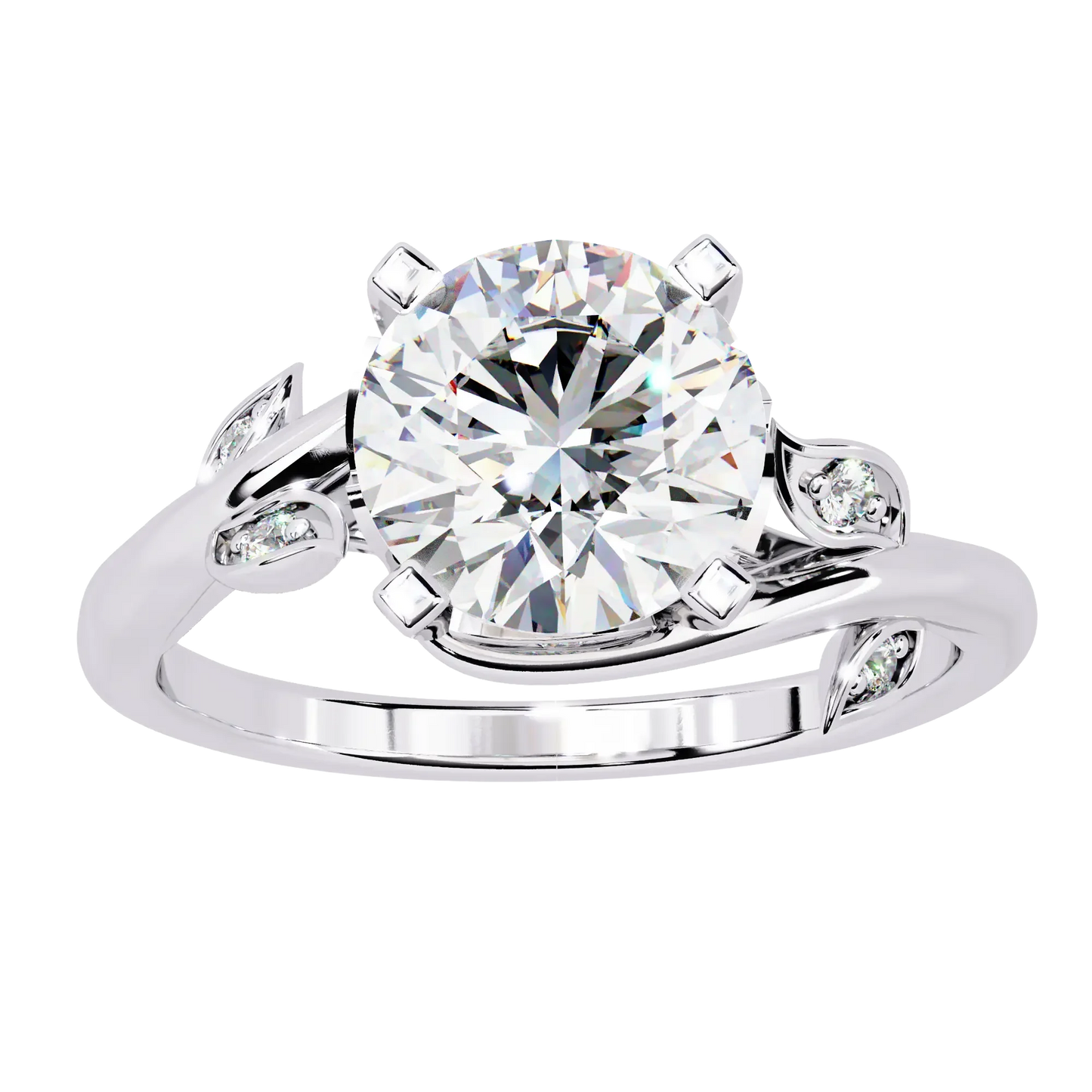 Nature-Inspired Solitaire Diamond Ring Carat Link Jewels