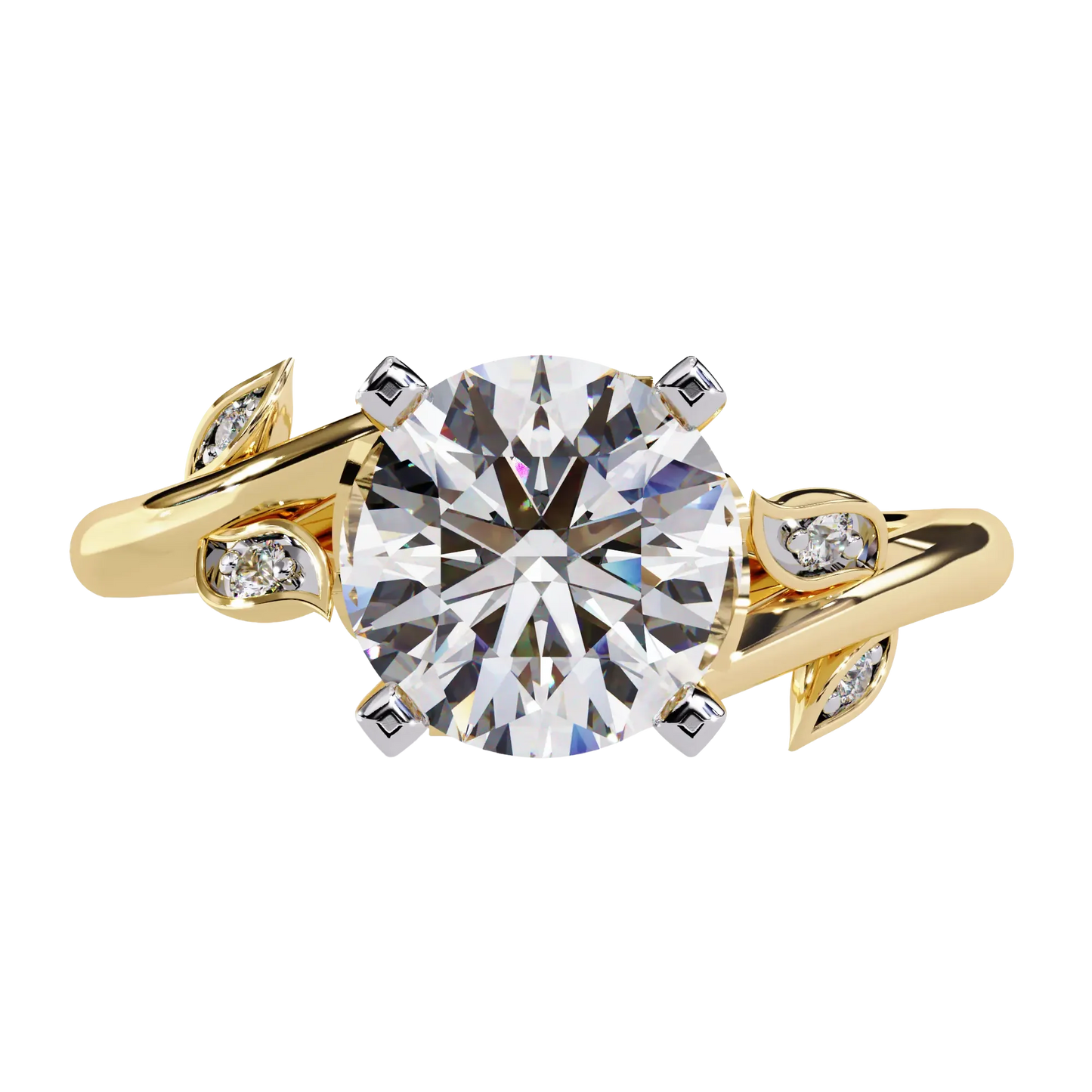 Nature-Inspired Solitaire Diamond Ring Carat Link Jewels