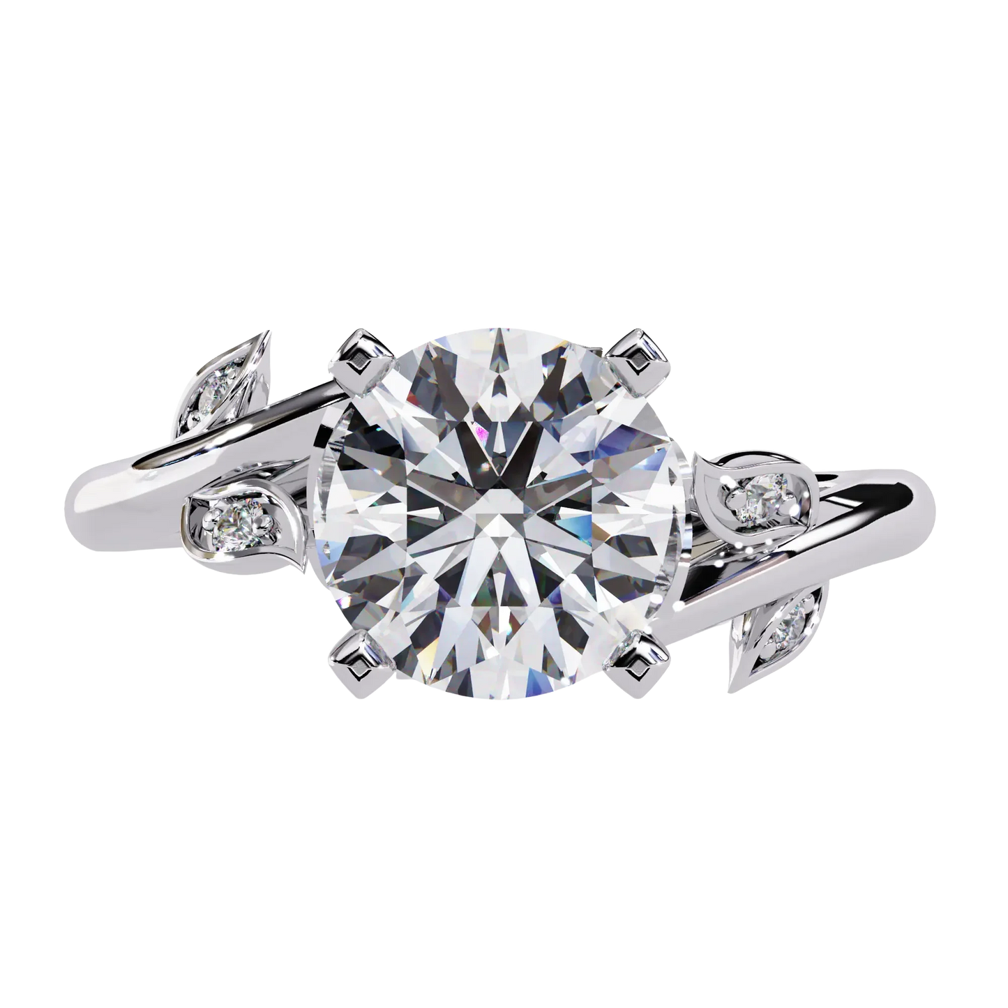 Nature-Inspired Solitaire Diamond Ring Carat Link Jewels