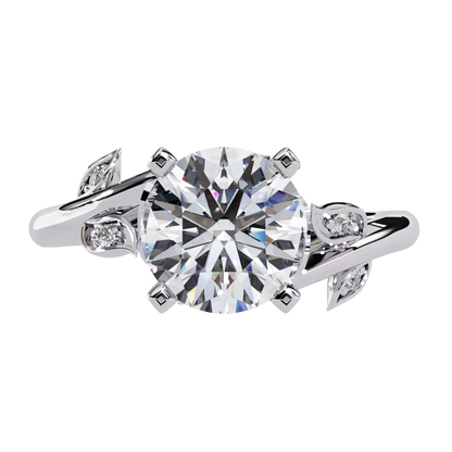 Nature-Inspired Solitaire Diamond Ring Carat Link Jewels