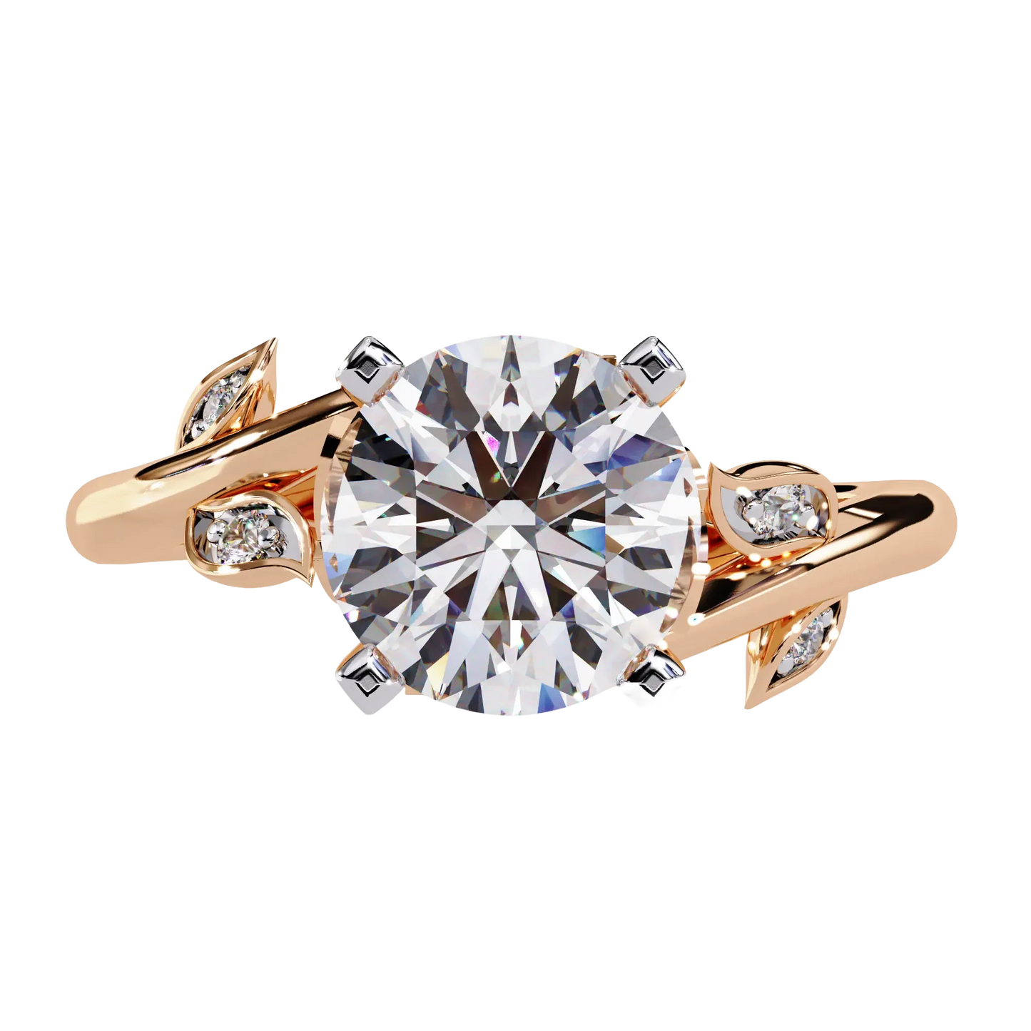 Nature-Inspired Solitaire Diamond Ring Carat Link Jewels