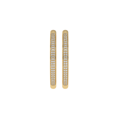 Eternal Spark Pavé Hoop Earrings Caratlink