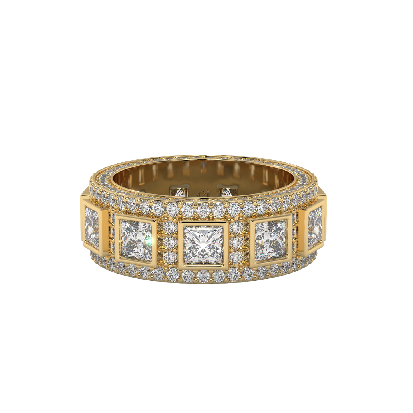 Regal Square Diamond Band