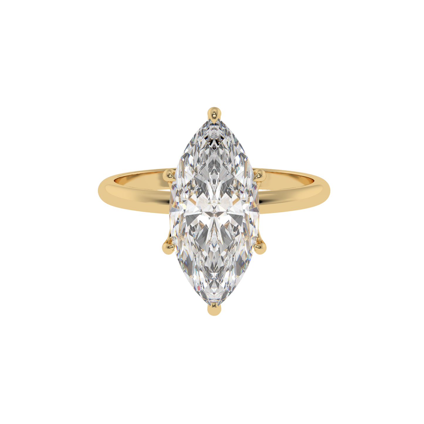 Royal Bloom Marquise Solitaire Ring - Caratlink