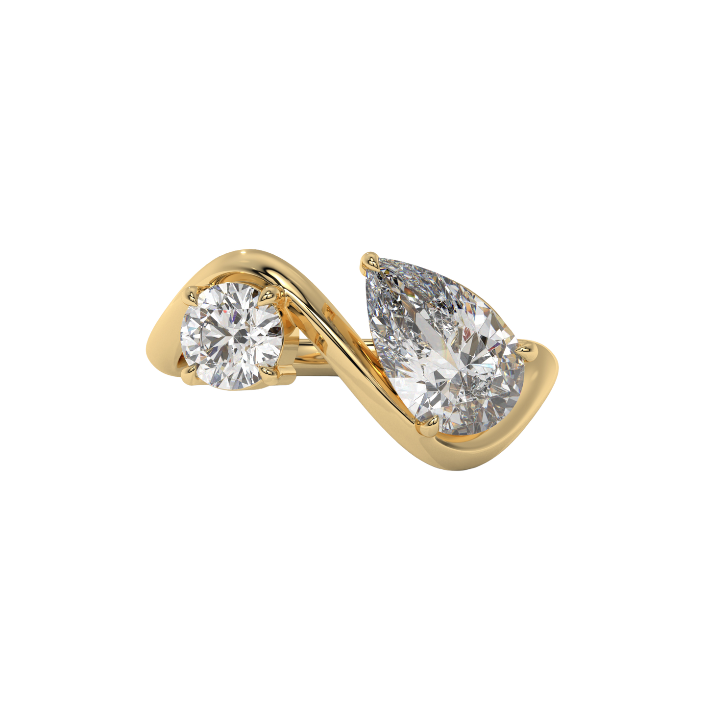 Dual Harmony Diamond Ring