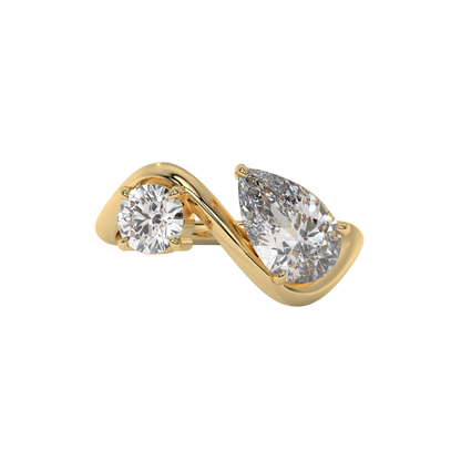 Dual Harmony Diamond Ring