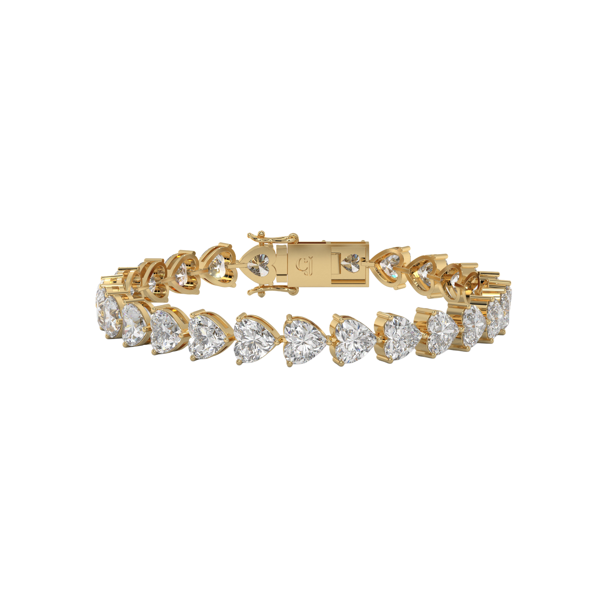 Eternal Heart Diamond Tennis Bracelet Caratlink