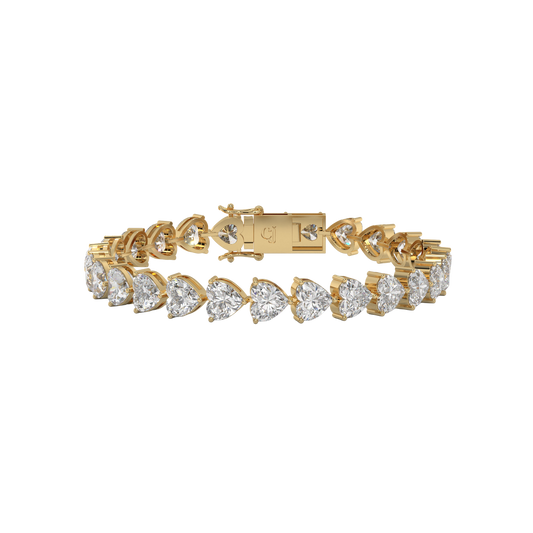 Eternal Heart Diamond Tennis Bracelet