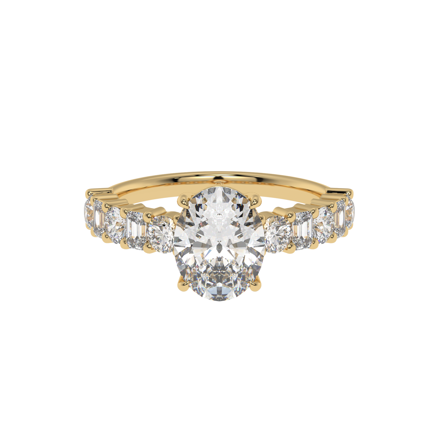 Radiant Symphony OVAL Diamond Ring - Caratlink