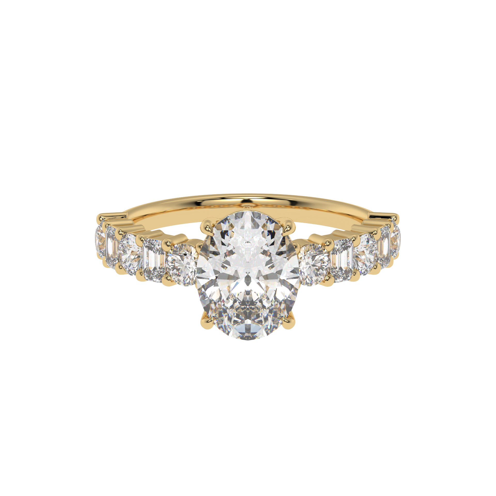 Radiant Symphony OVAL Diamond Ring - Caratlink