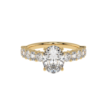 Radiant Symphony OVAL Diamond Ring - Caratlink