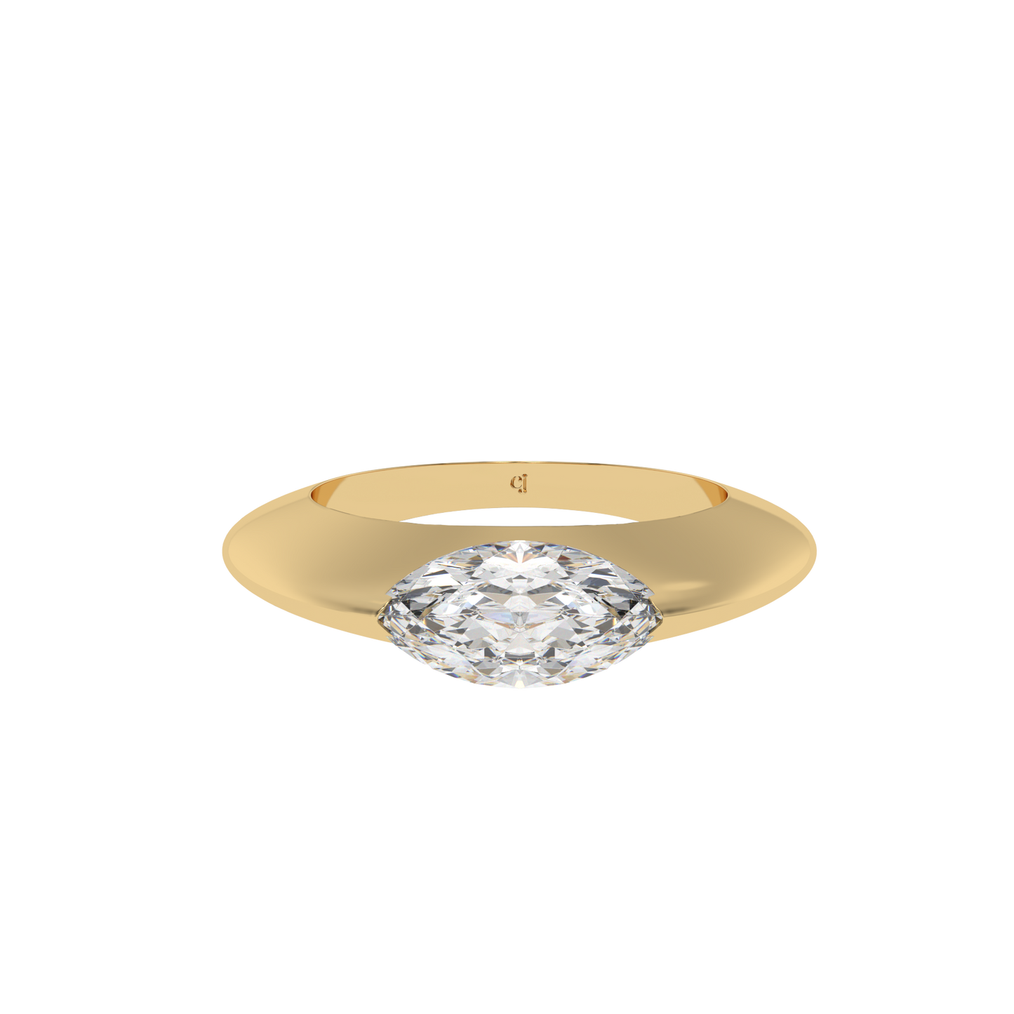 Sleek Marquise Bezel Ring - Caratlink