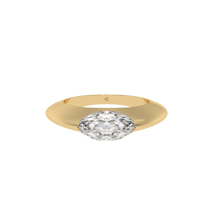 Sleek Marquise Bezel Ring - Caratlink