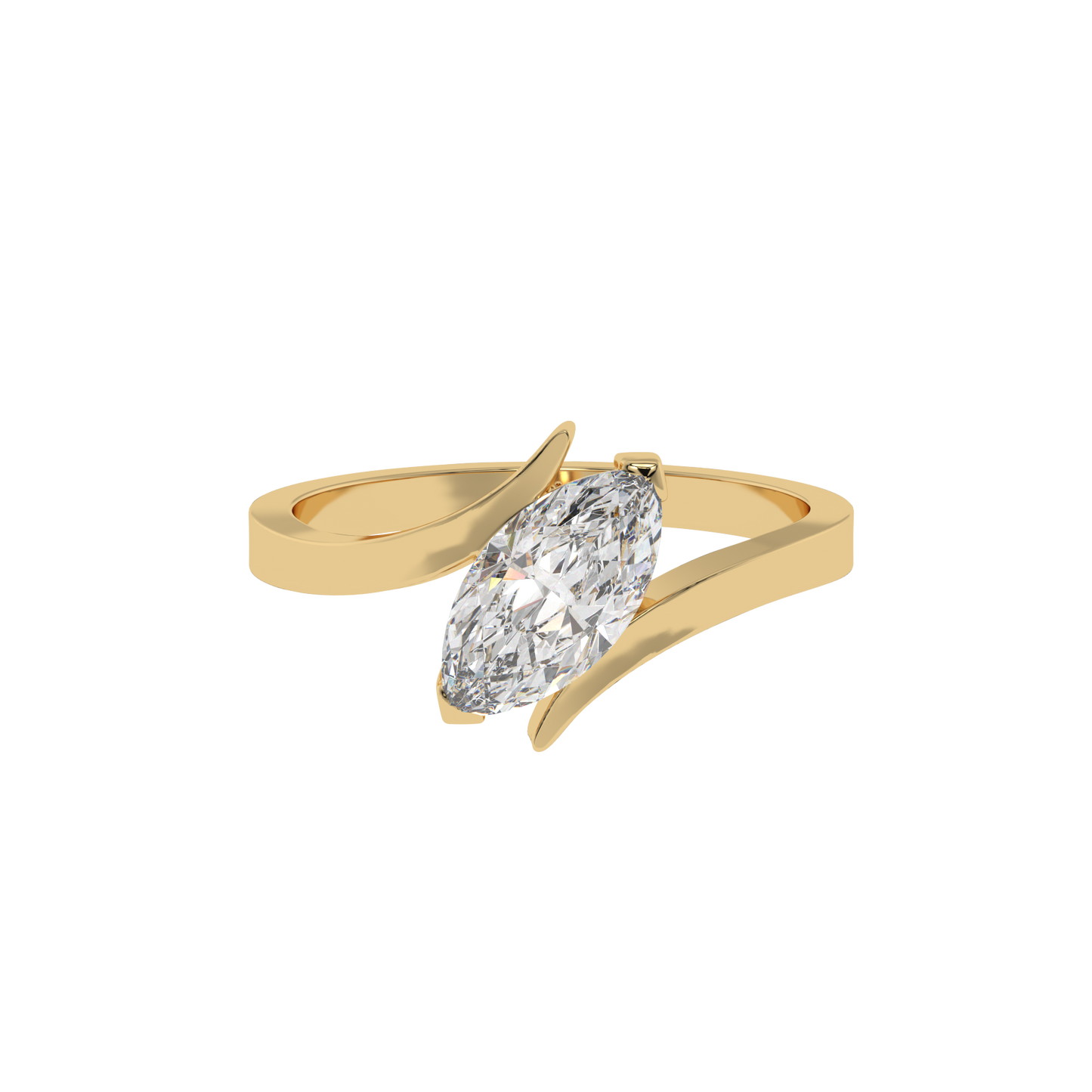 Marquise Elegance Solitaire Ring - Caratlink