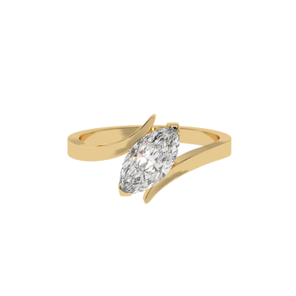 Marquise Elegance Solitaire Ring - Caratlink