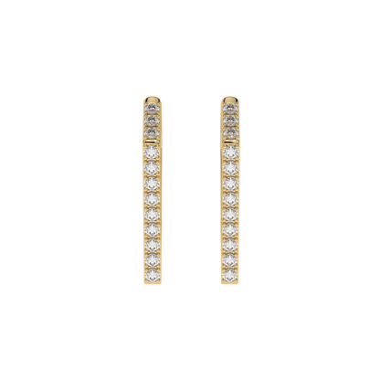 Sleek Diamond Hoop Huggies CaratLink