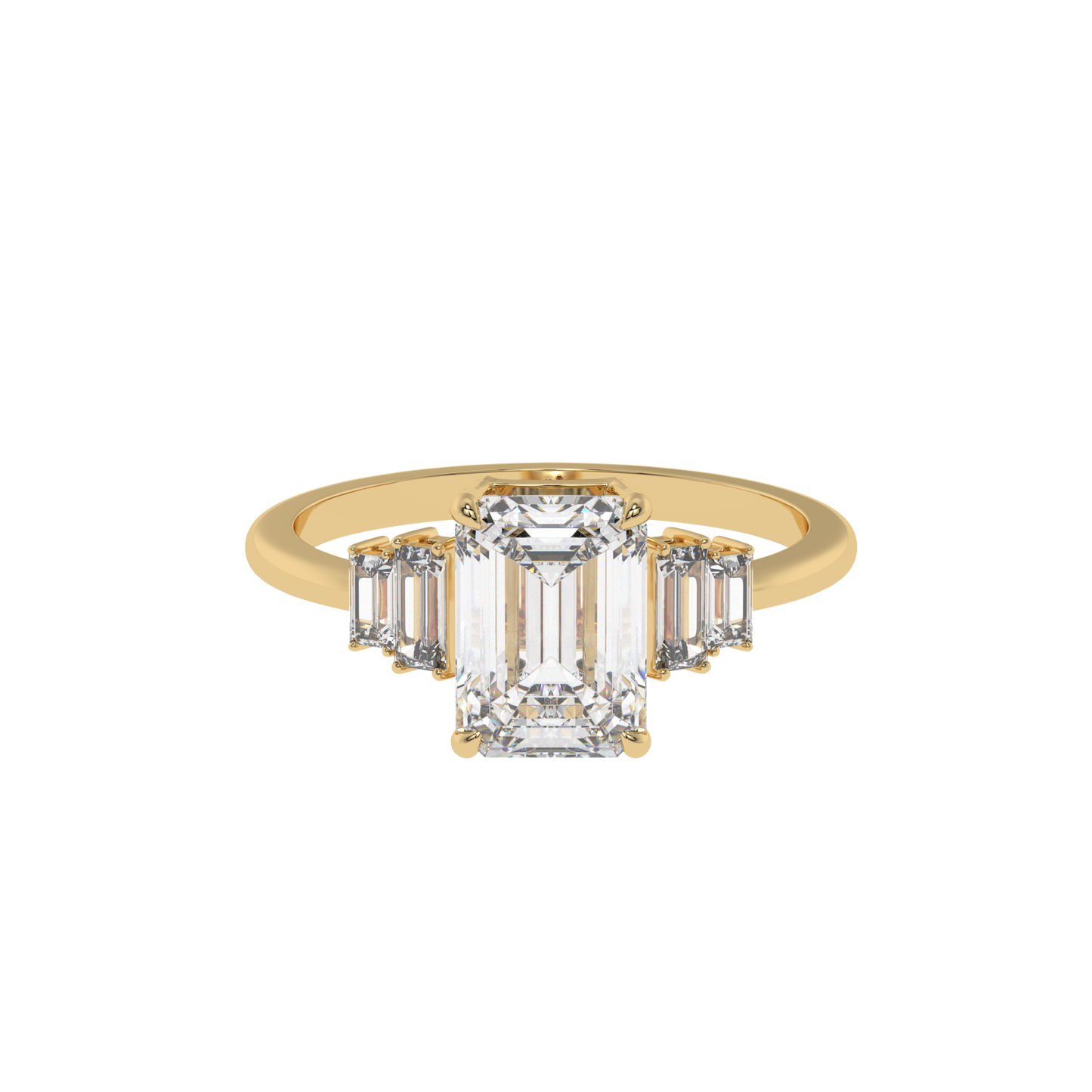 Classic Trilogy Emerald Ring - Caratlink