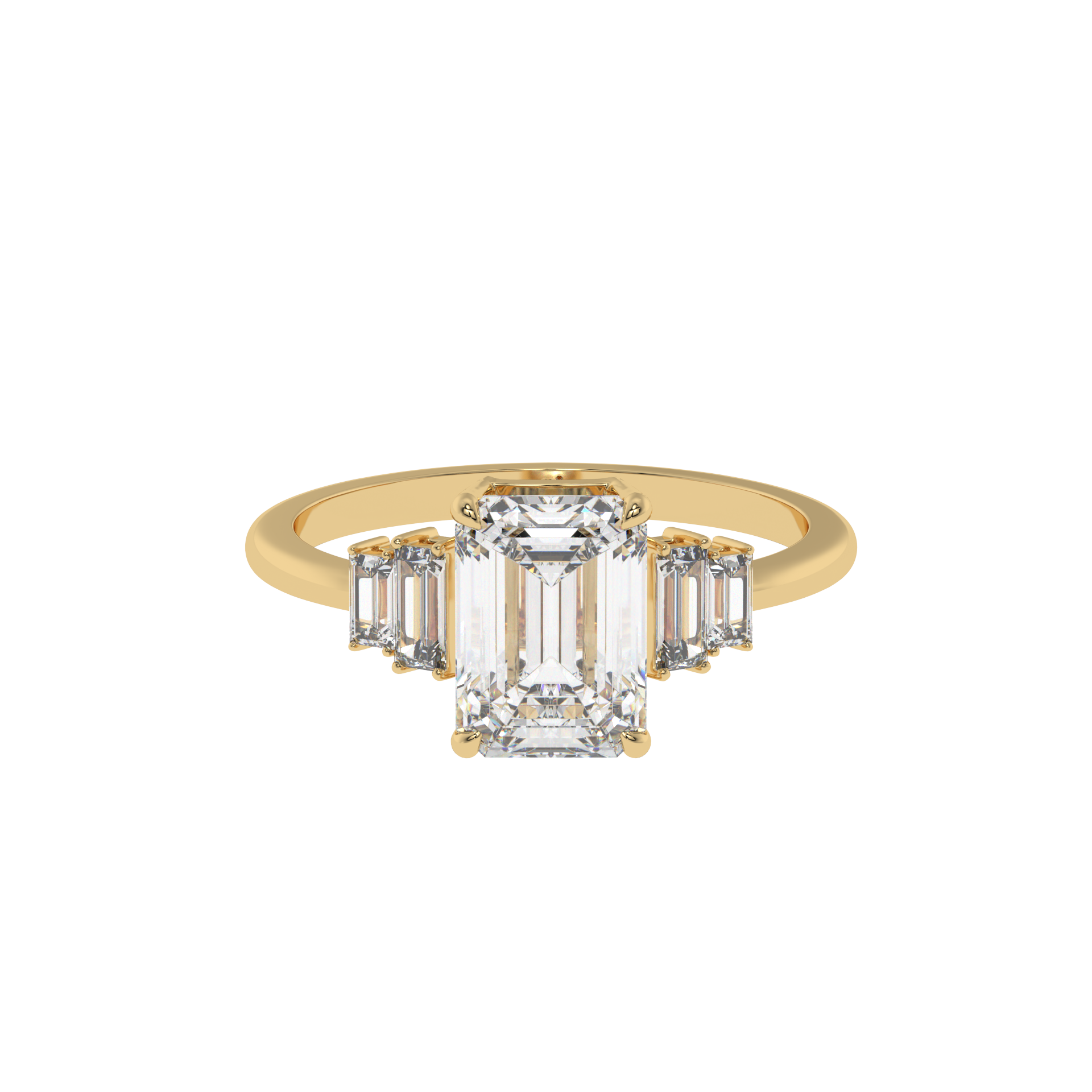 Classic Trilogy Emerald Ring - Caratlink