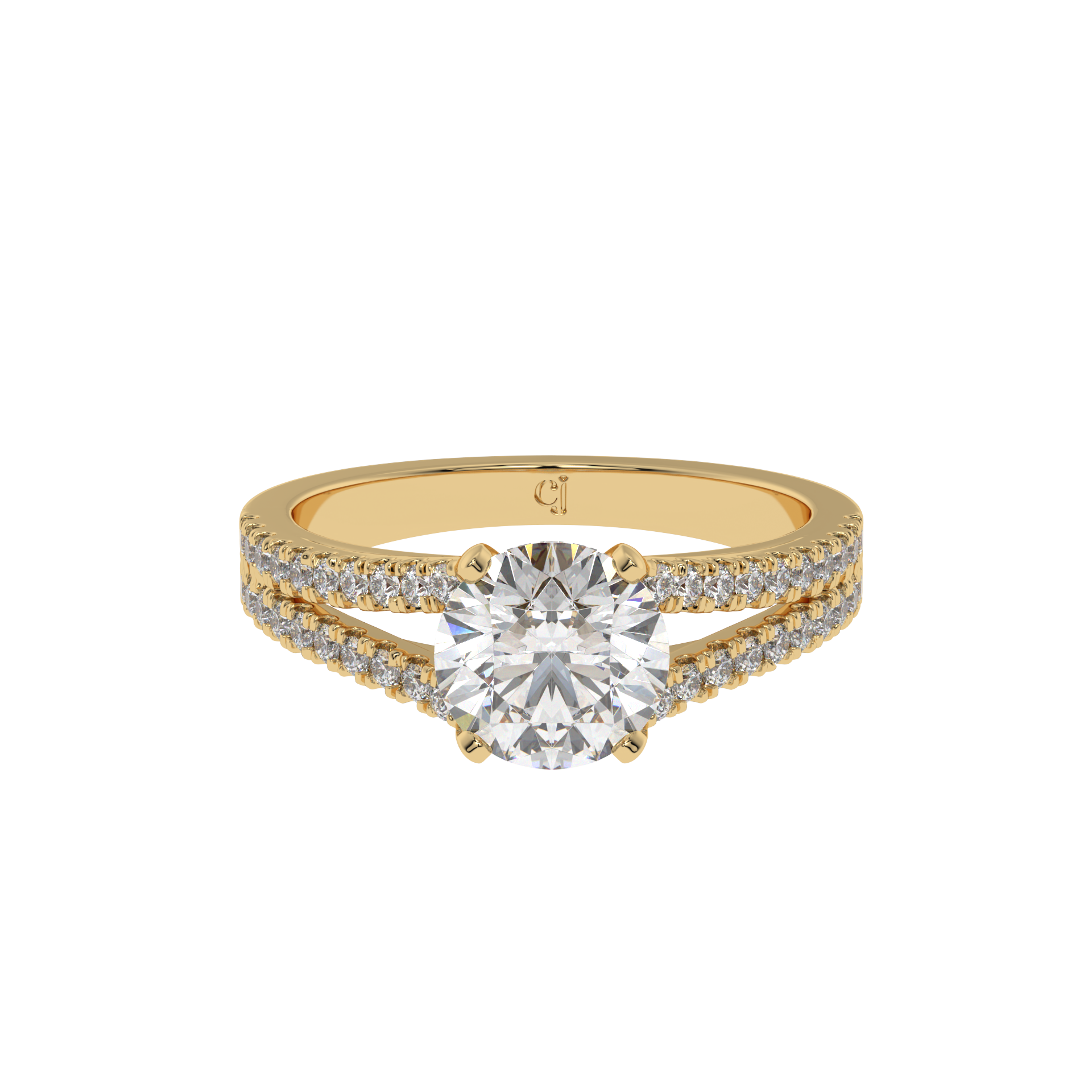Celestia Split Shank Ring - Caratlink