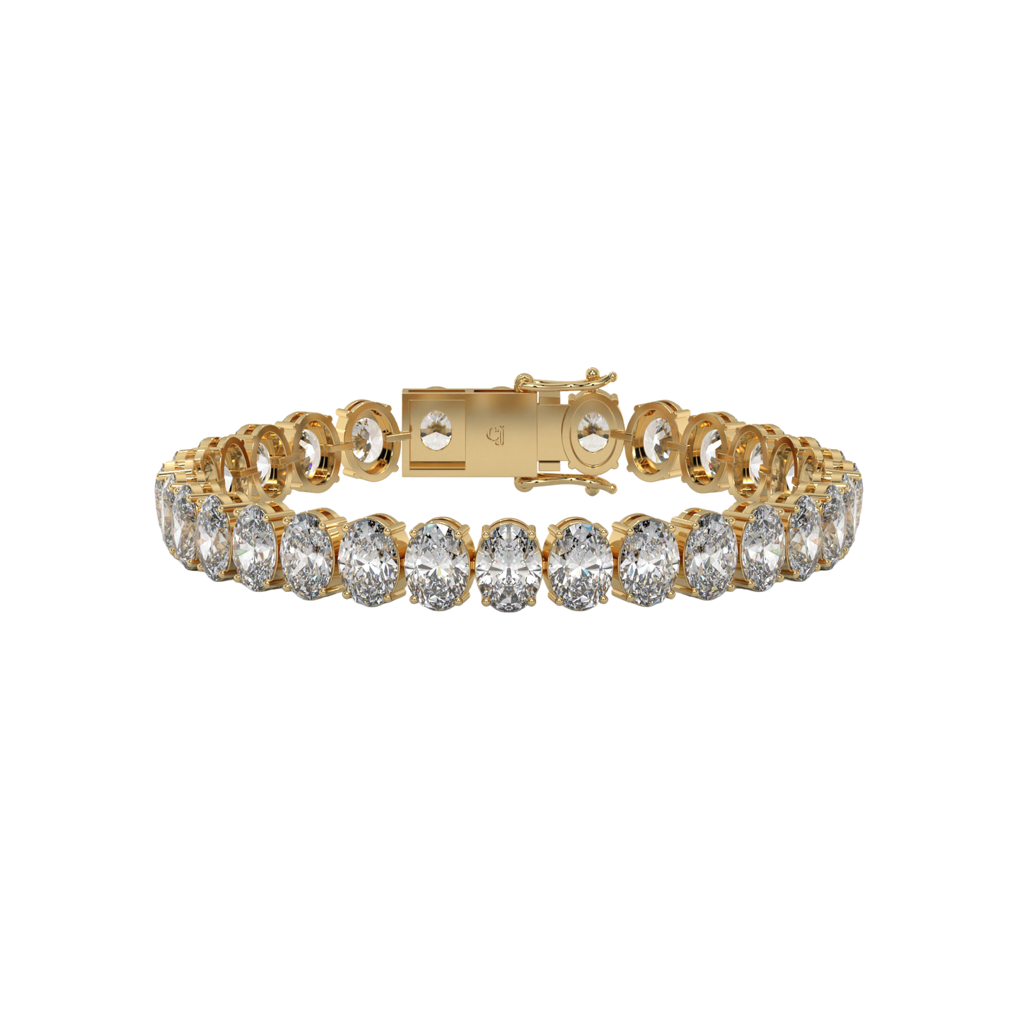 Classic Oval Diamond Tennis Bracelet Caratlink