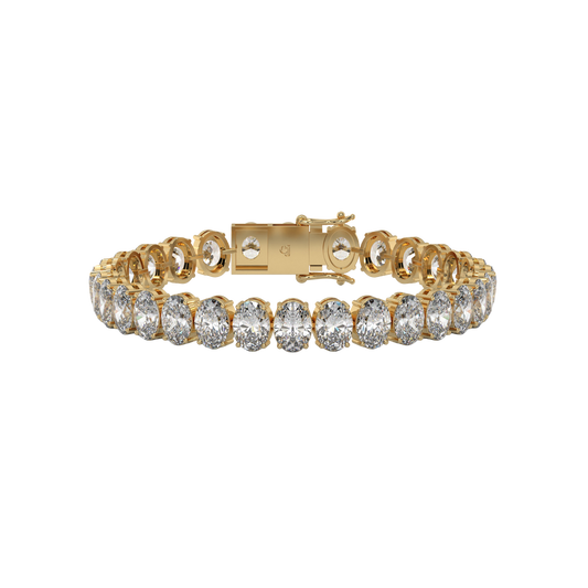 Classic Oval Diamond Tennis Bracelet