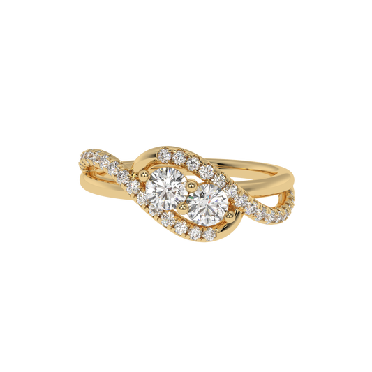Eterna Twist Diamond Ring