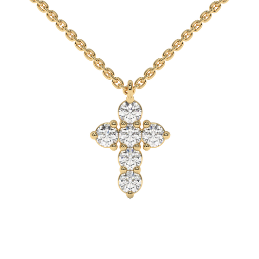Radiant Cross Pendant Necklace