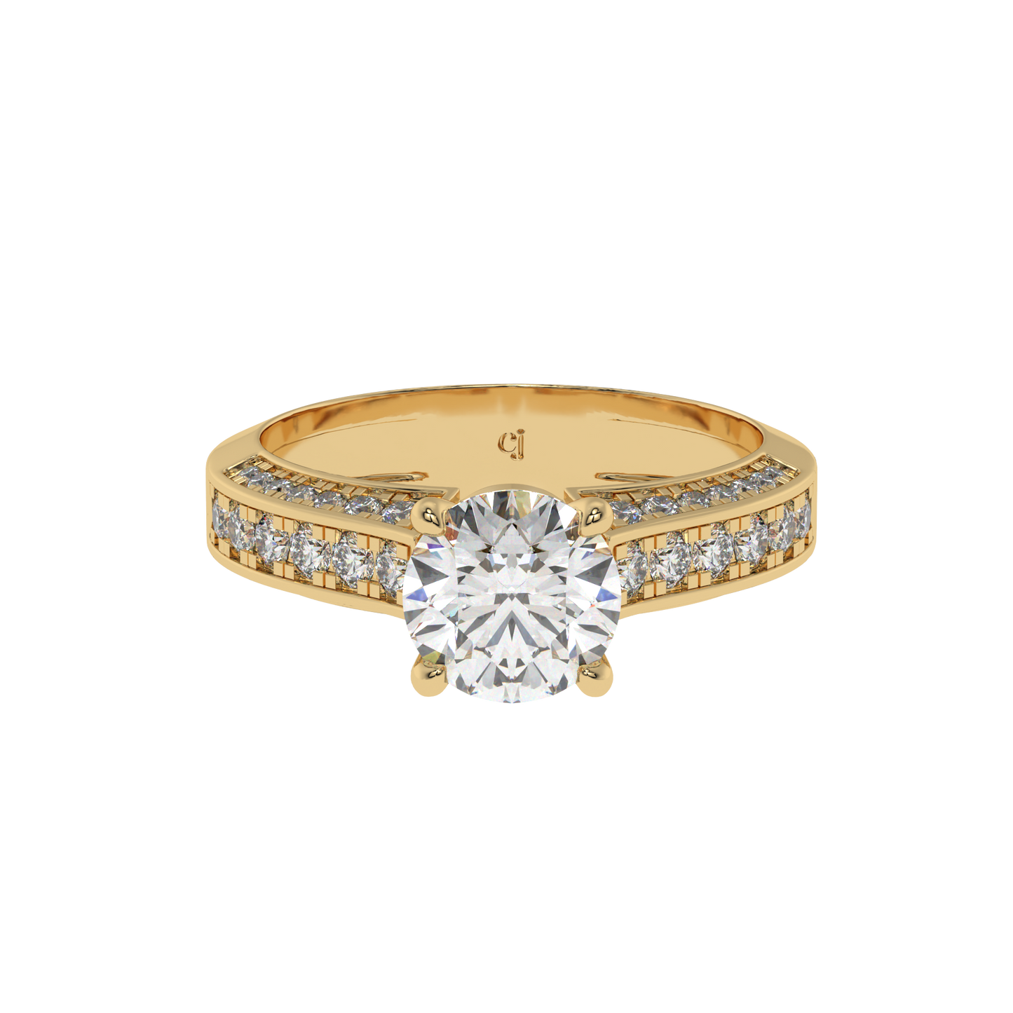 Classic Crown Solitaire Ring - Caratlink
