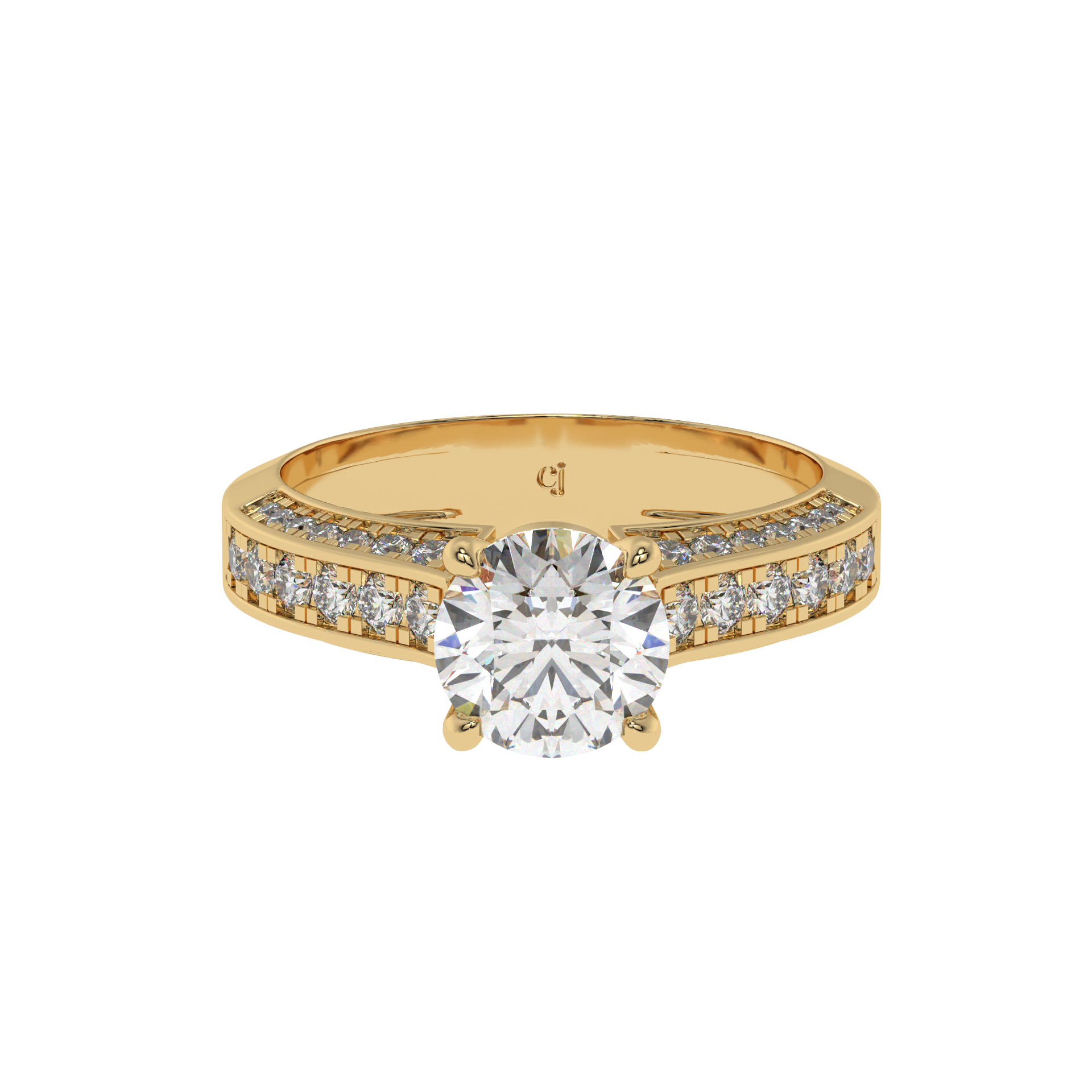 Classic Crown Solitaire Ring - Caratlink
