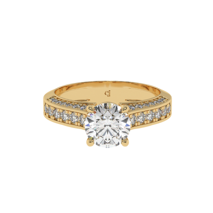 Classic Crown Solitaire Ring - Caratlink