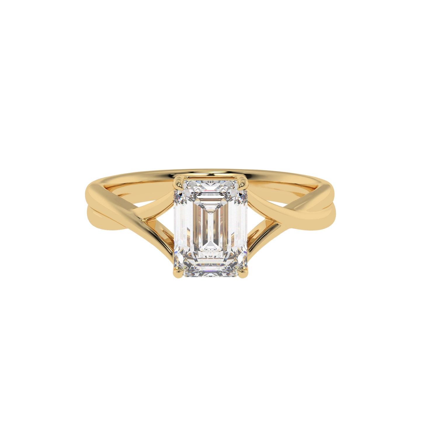 Twisted Harmony Emerald Ring - Caratlink