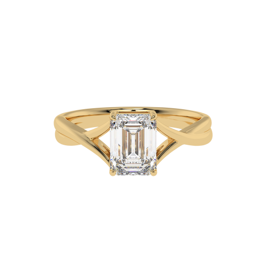 Twisted Harmony Emerald Ring - Caratlink