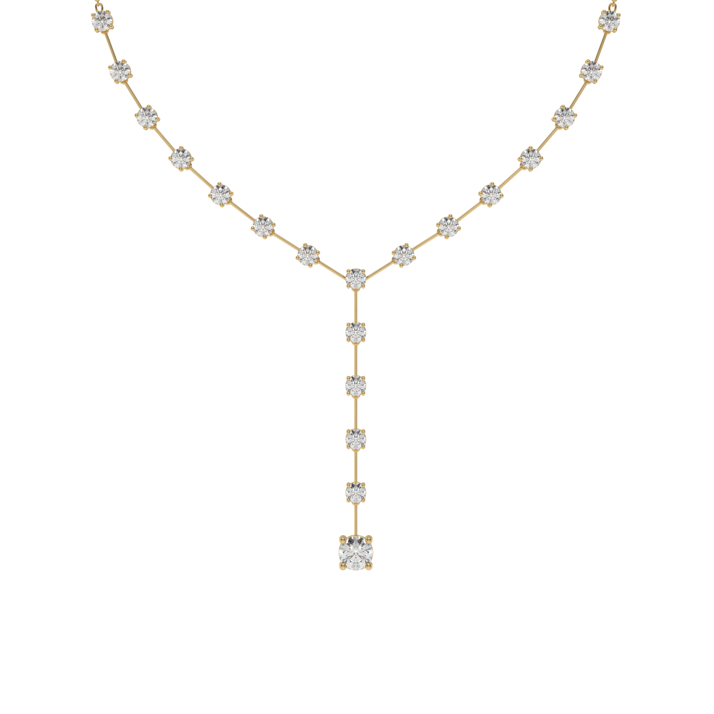 Lunara Diamond Drop Y-Necklace Caratlink