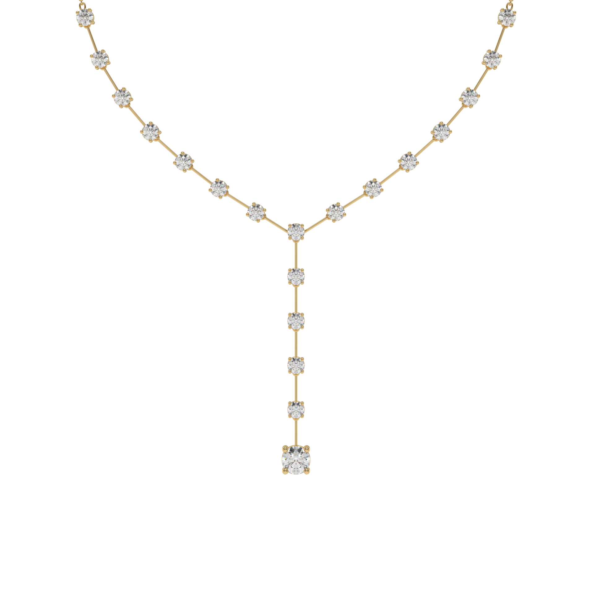 Lunara Diamond Drop Y-Necklace Caratlink