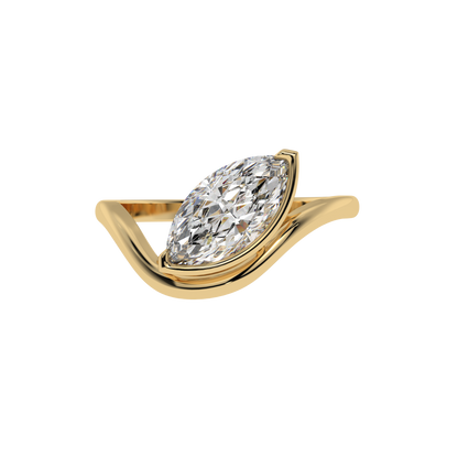 Whisper Wave Marquise Ring - Caratlink