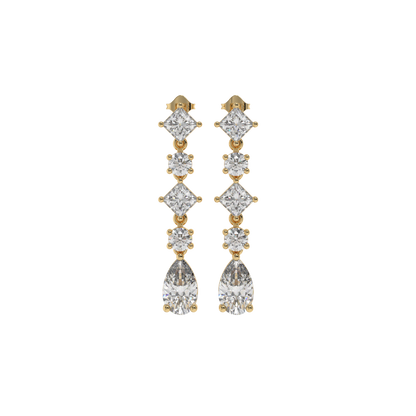 Cocktail Diamond Drop Earrings Caratlink