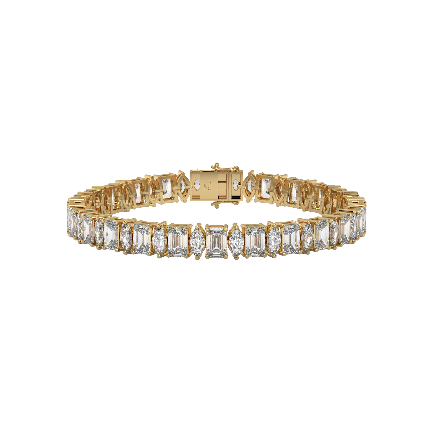 Emerald and Marquise Diamond Bracelet Caratlink