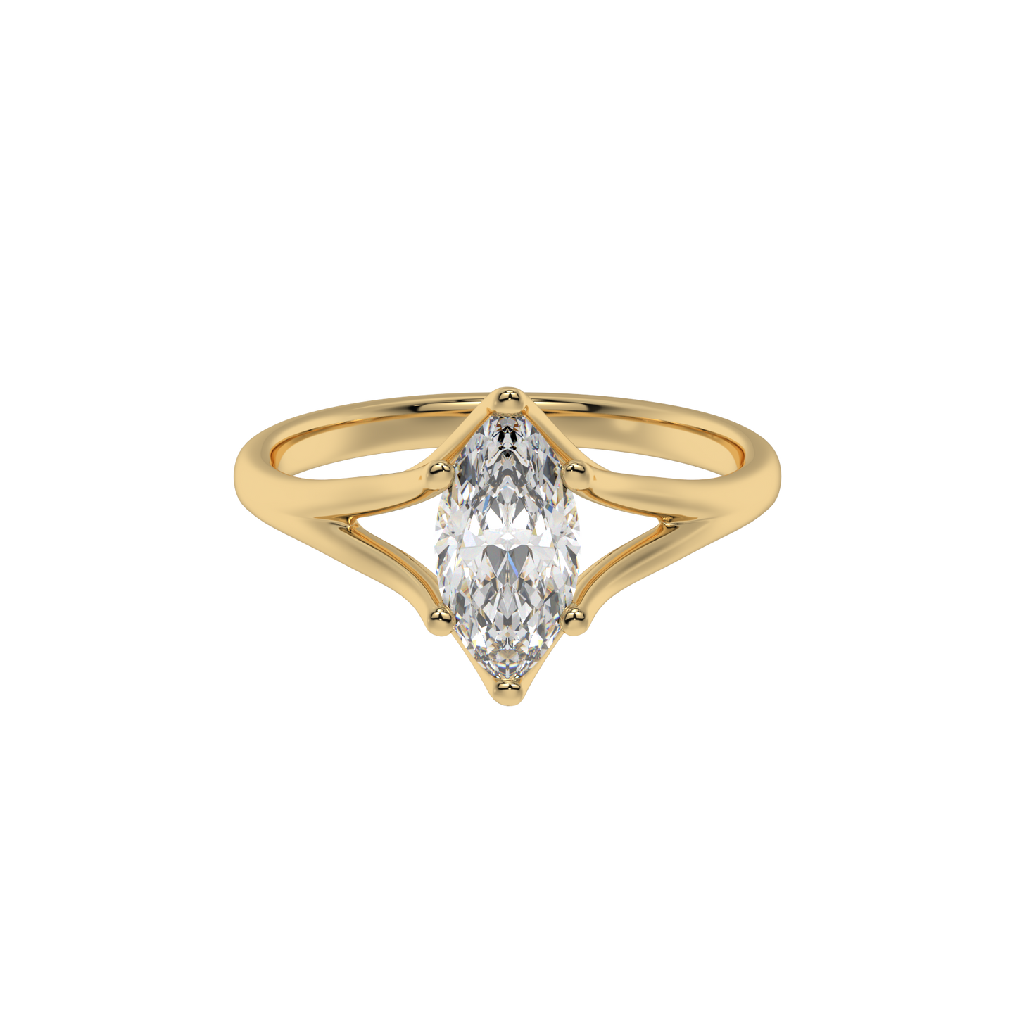 Graceful Marquise Crown Ring - Caratlink