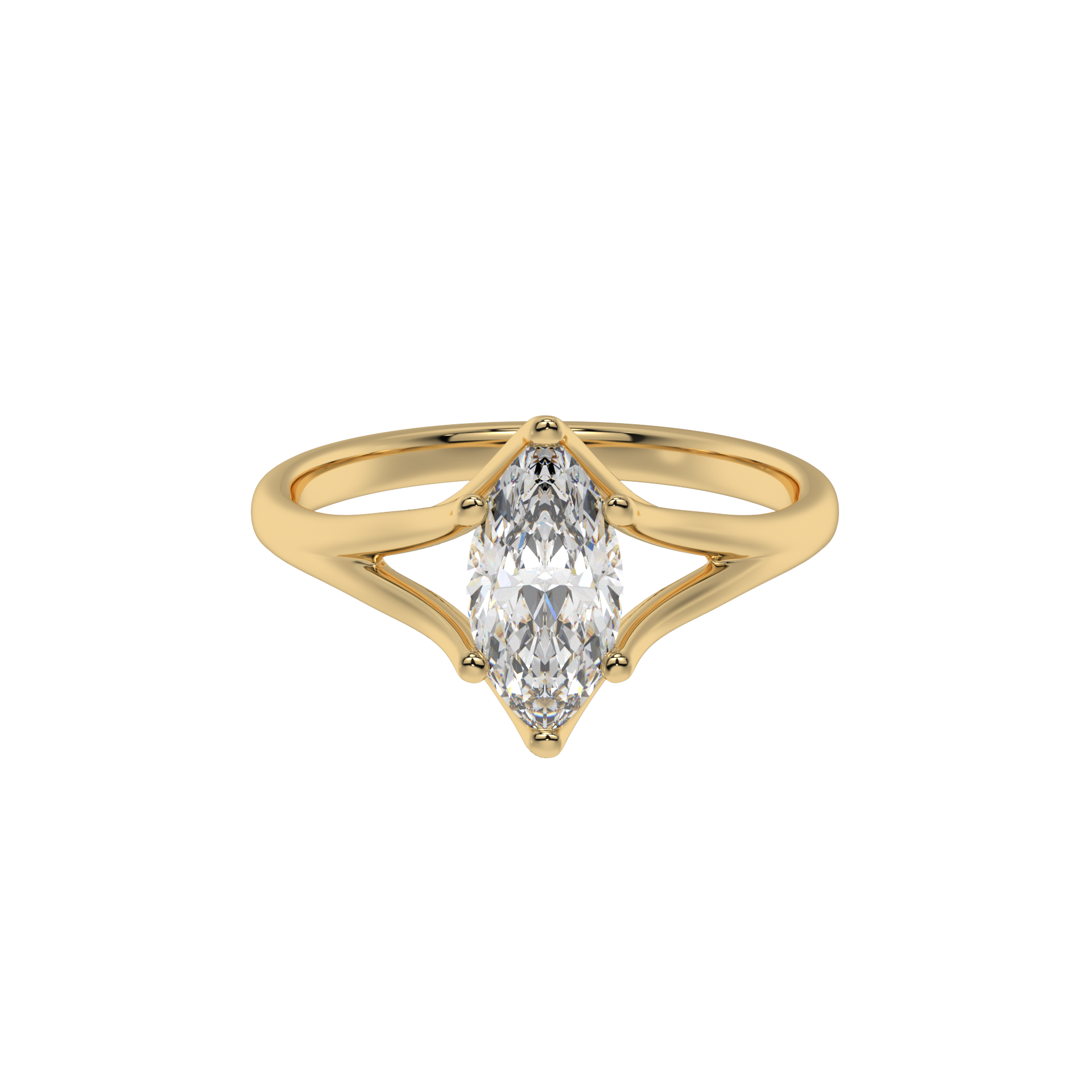 Graceful Marquise Crown Ring - Caratlink
